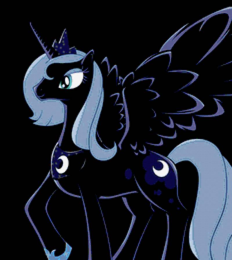 Луна - принцесса, пони - предпросмотр