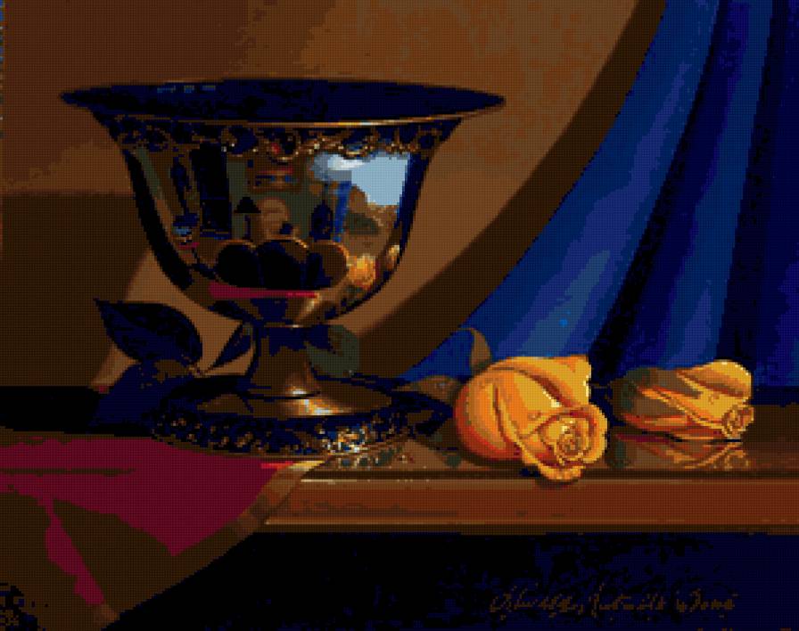 Серия "Натюрморт" - розы, натюрморт, цветы - предпросмотр