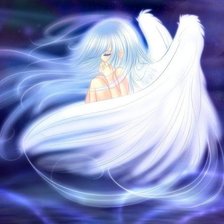 Схема вышивки «Ангел аниме»