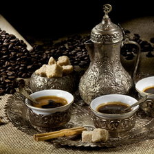 Схема вышивки «Кофе»