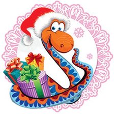 Схема вышивки «символ 2013 года»