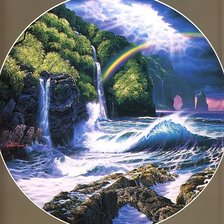 Схема вышивки «Пейзаж»