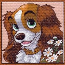 Схема вышивки «Собачка»