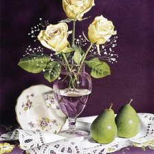 Схема вышивки «Розы натюрморт»