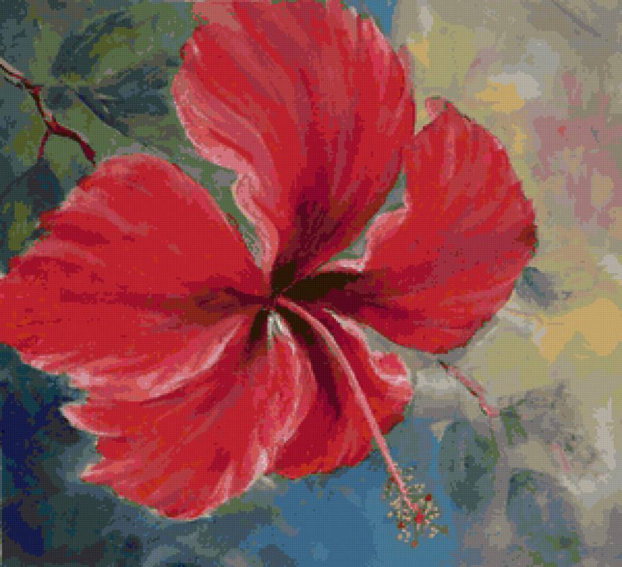 Серия "Букет" - цветы, гибискусы - предпросмотр