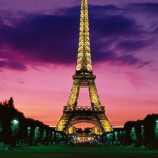 Схема вышивки «Эйфелева башня»