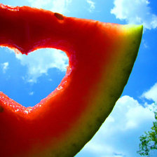 Схема вышивки «арбузное сердце»