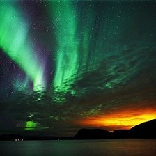 Схема вышивки «северное сияние»