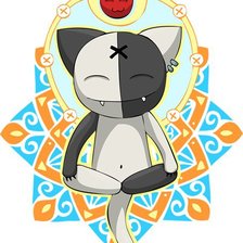 Схема вышивки «релаксо котейко»