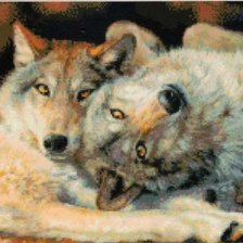 Схема вышивки «счастливая пара»