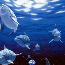 Схема вышивки «Глуюокое синее море»