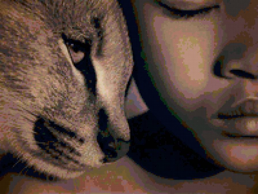 Доверие - доверие, портрет, животные - предпросмотр