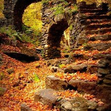 Схема вышивки «Развалины»