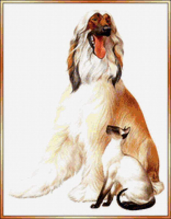 Друзья - картина, животные - предпросмотр