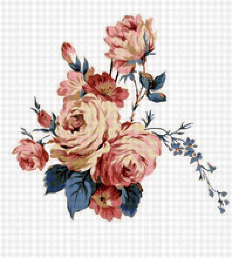 розы - винтаж, цветы, розы - предпросмотр