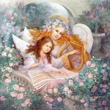 Схема вышивки «Серия "Ангелы"»