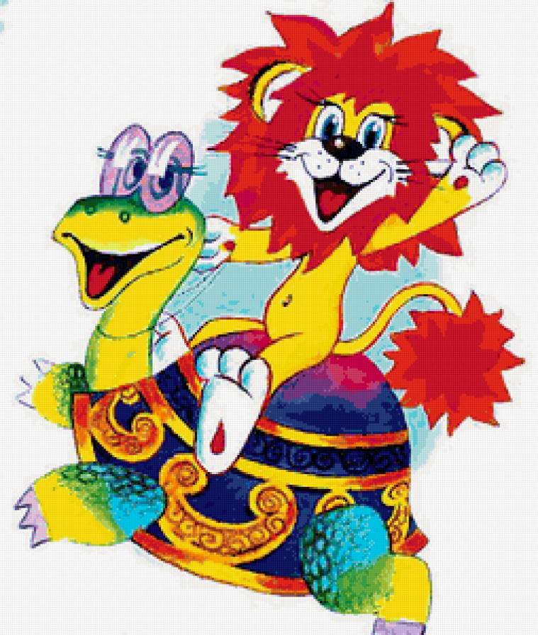 львенок и черепаха - мультик, детям, сказка - предпросмотр