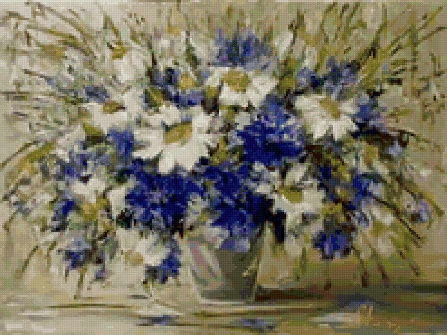 ромашки и васильки - предпросмотр