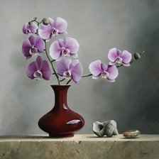 Схема вышивки «Натюрморт с орхидеями»