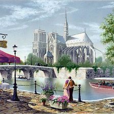 Схема вышивки «Пейзаж»