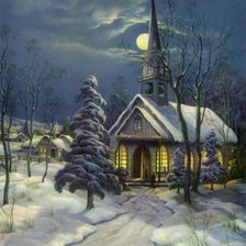 Схема вышивки «Пейзаж»