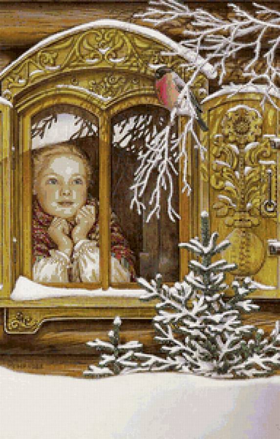 Девочка в окошке - дети - предпросмотр