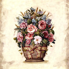 Схема вышивки «Цветочный винтаж»