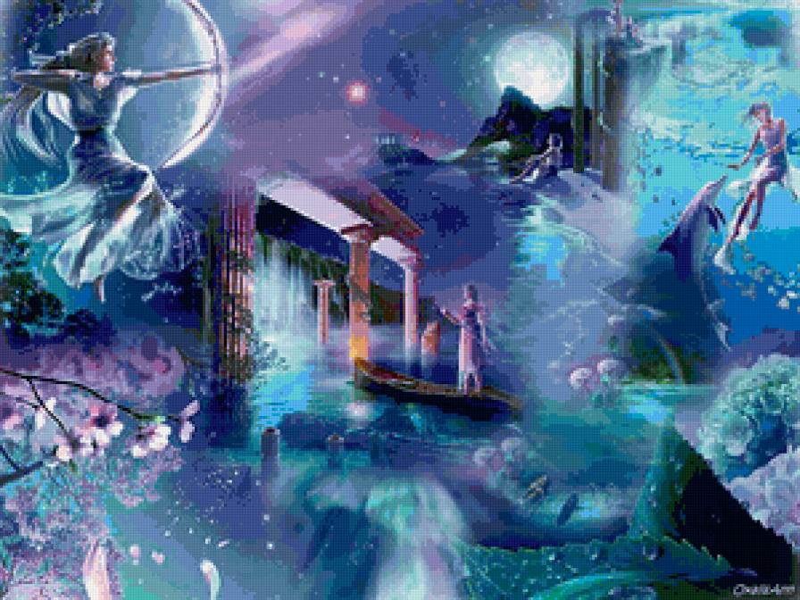 мечта - синий, мечта, люди - предпросмотр