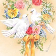 Схема вышивки «голуб»