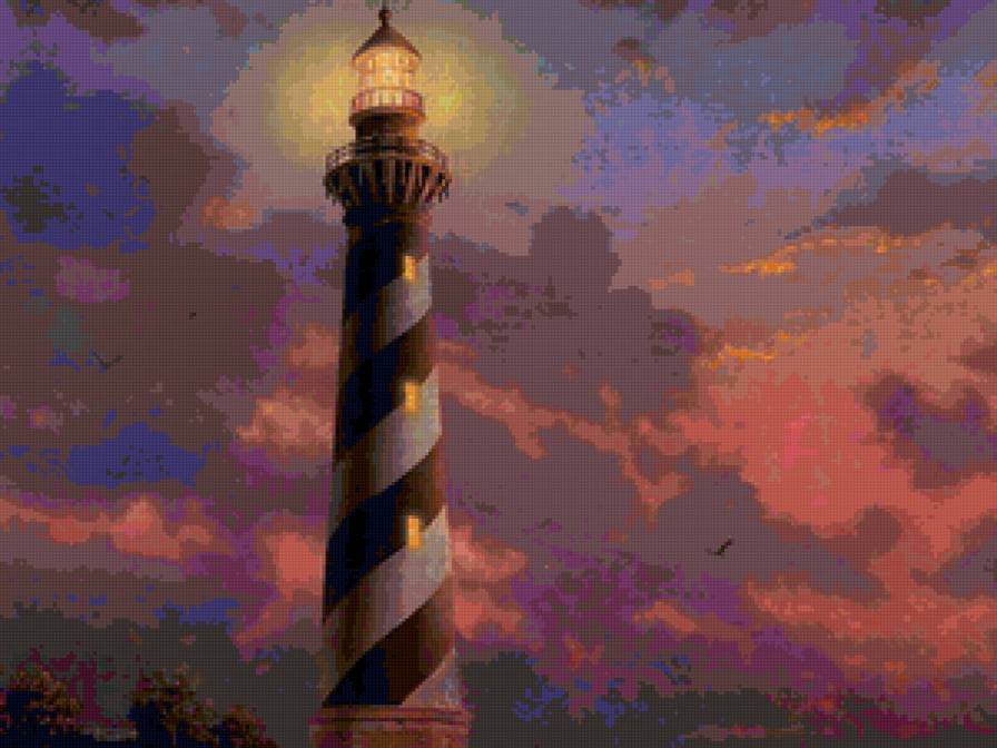 Серия "Пейзажи" - пейзаж, маяк - предпросмотр