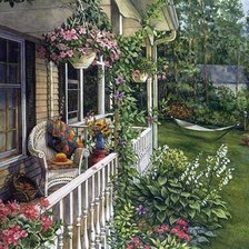 Схема вышивки «Лето в деревне»