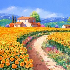 Схема вышивки «домик»