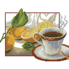 Схема вышивки «чай с лимоном»