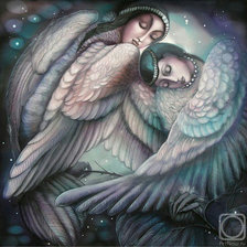 Схема вышивки «Одно крыло на двоих.»