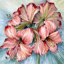 Схема вышивки «Подушка "Лилии"»