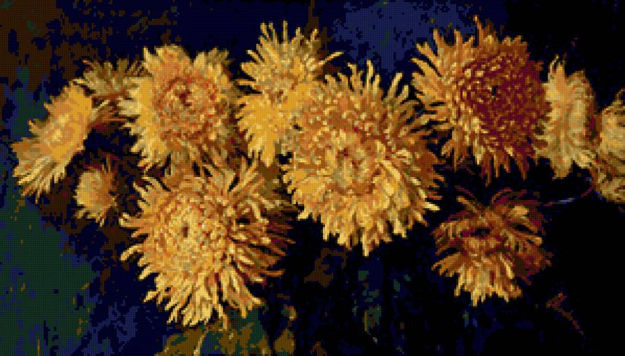 Серия "Букет" - букет, цветы, астры - предпросмотр