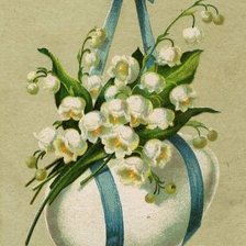 Схема вышивки «Пасхальный ландыш»