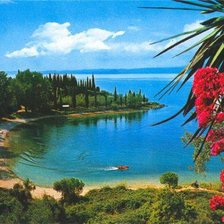 Схема вышивки «Побережье Италии»