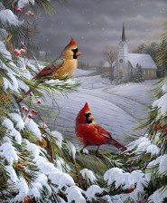 Схема вышивки «Зима»