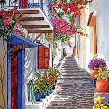 Схема вышивки «Улочка»