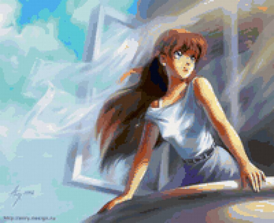 Аниме картинка - девочка, ангел, девушка, аниме - предпросмотр