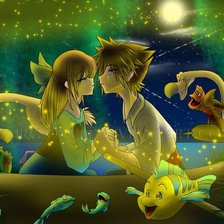 Схема вышивки «Аниме "Русалочка"»