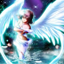 Схема вышивки «Ангел Аниме»