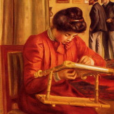 Схема вышивки «вышивальщица»