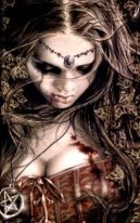 Схема вышивки «Женщина DARK»