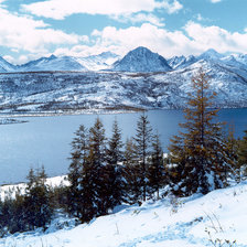 Схема вышивки «Озеро Джека Лондона»