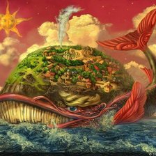 Схема вышивки «Остров-кит»