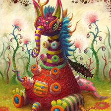 Схема вышивки «Психообраз.»