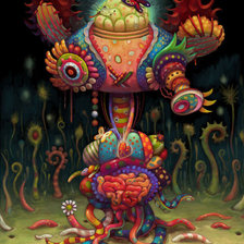 Схема вышивки «Психообраз.»