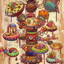 Схема вышивки «Психообраз.»